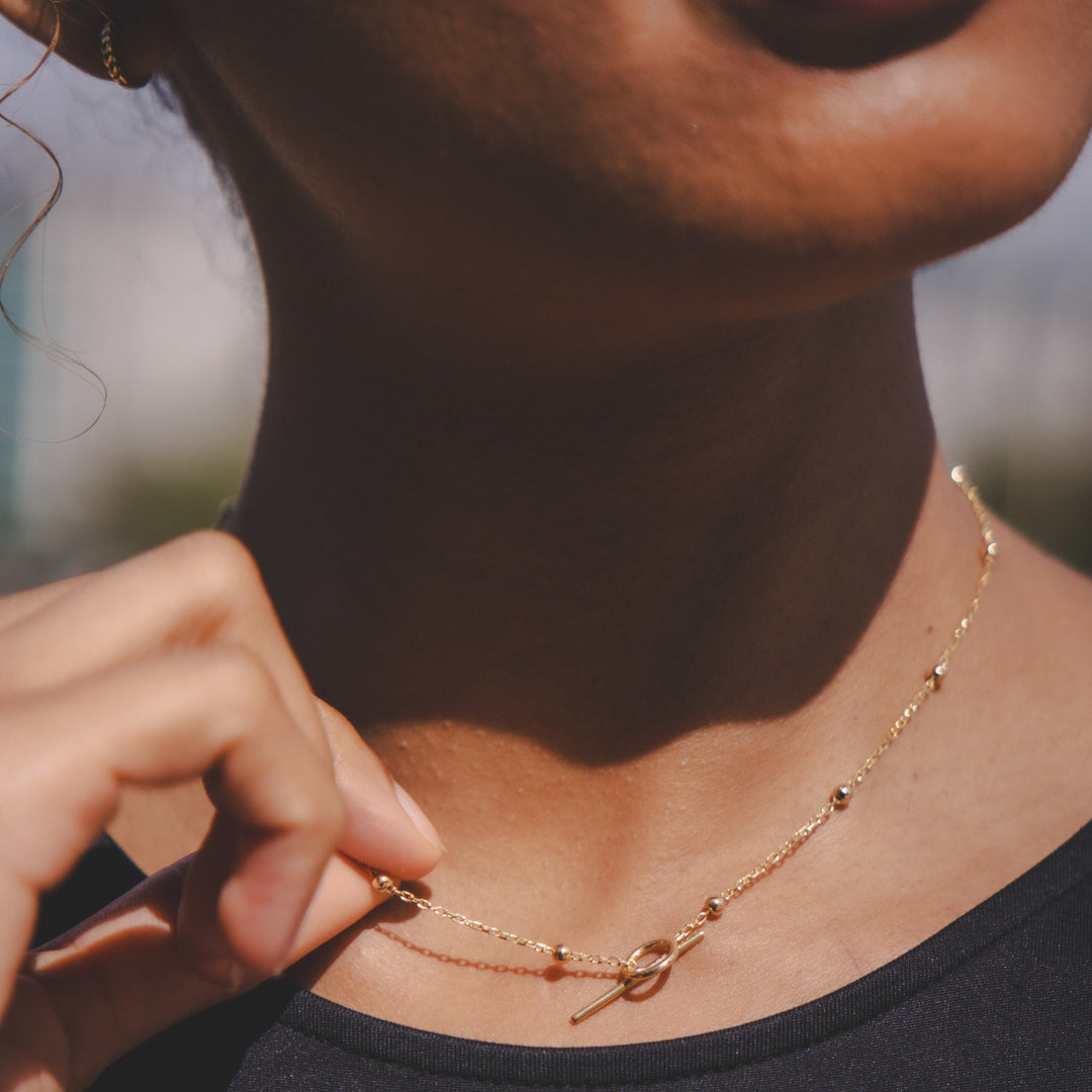 Alodie Circle Lock Necklace