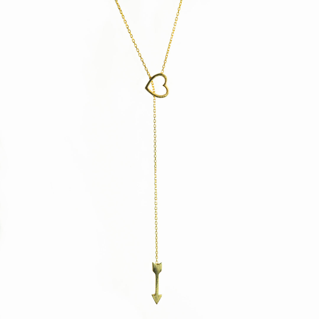 Ares Arrow Heart Y Necklace