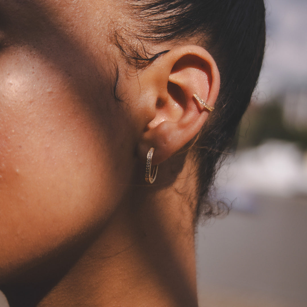 Lula Circled Hoop Ear cuff with Zirconia