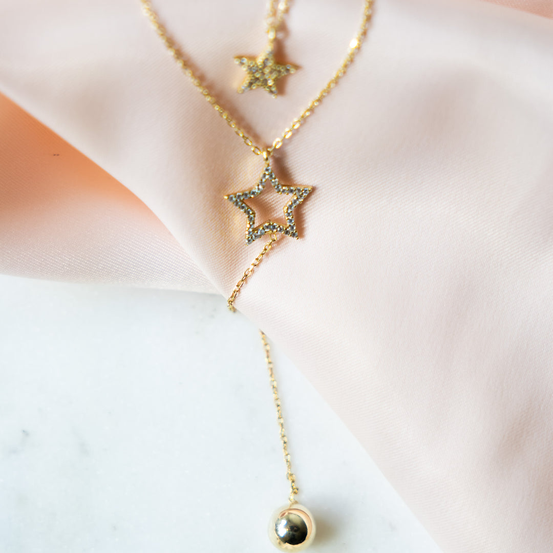 Estella Layered Stars Necklace