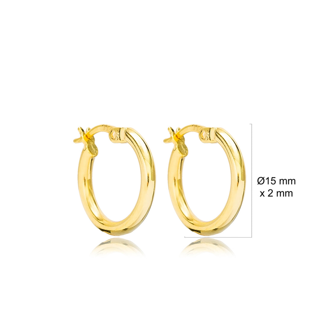 Nina Small Hoop Earrings 15mm