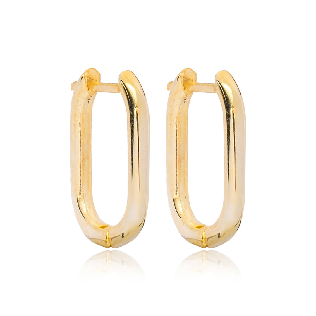 Olina Oval Hoop Earrings