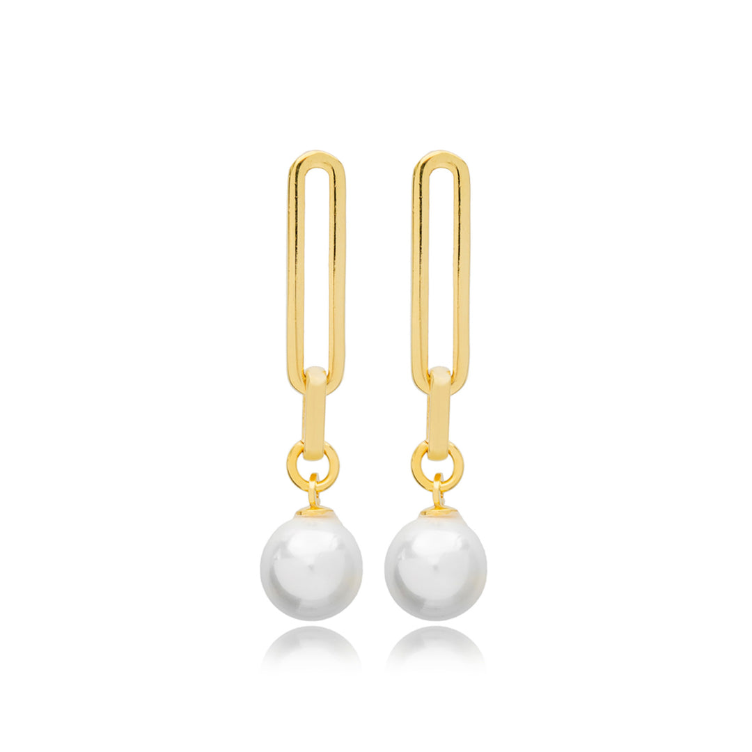 Pearl Chain Classic Earring