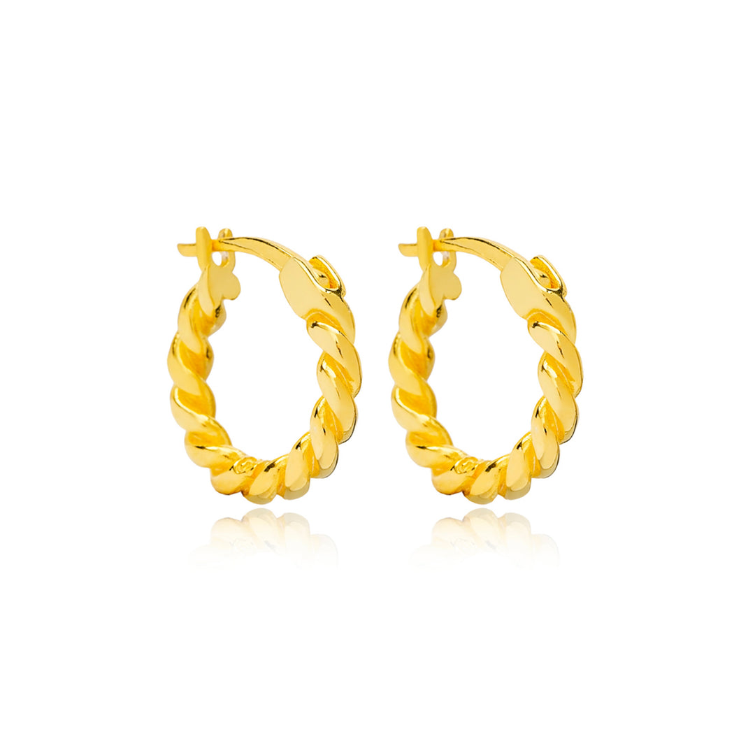 Selina Twisted Hoop Earrings