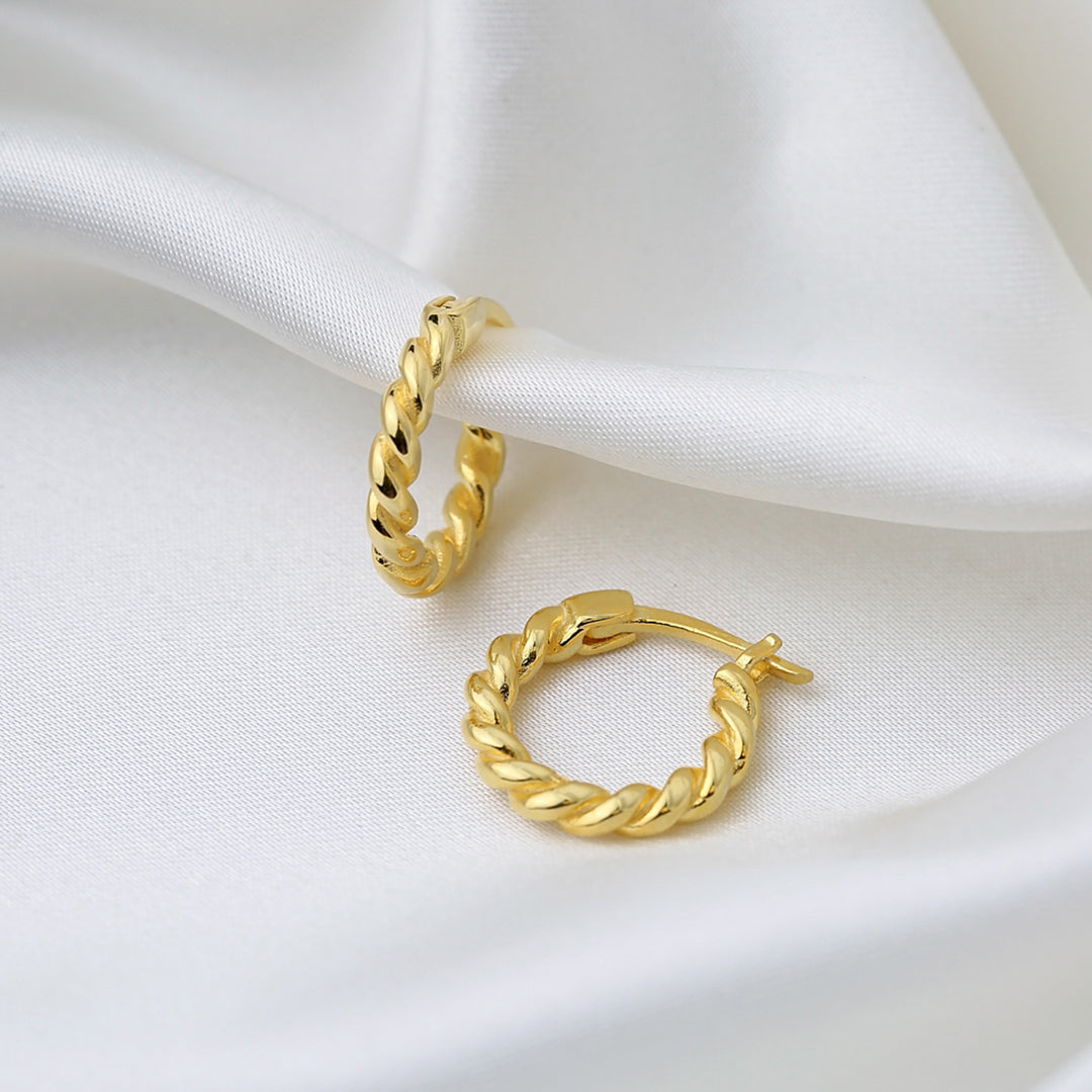 Selina Twisted Hoop Earrings